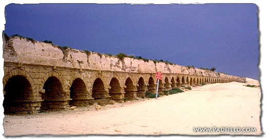Aqueduct at Caesarea Maritima, Israe