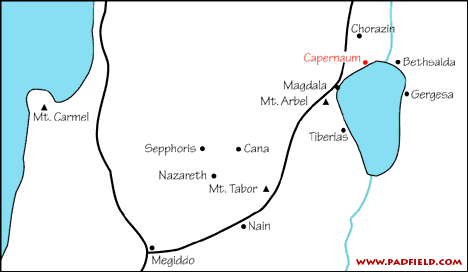 Capernaum, Magdala, and Tiberias
