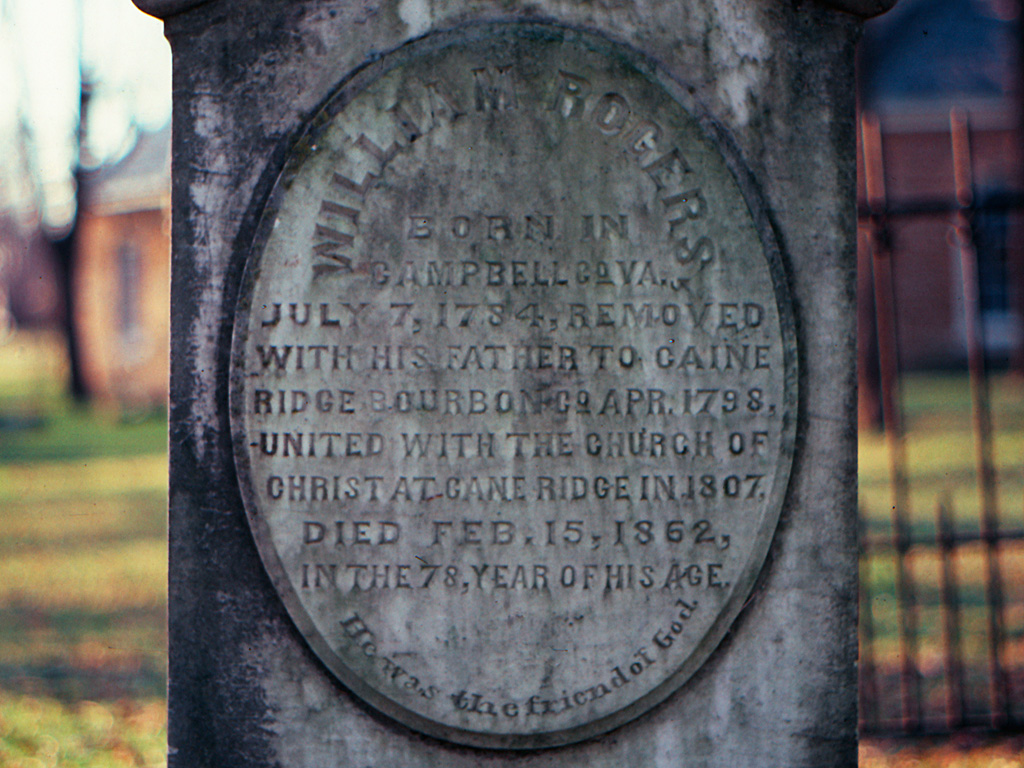 Gravestone of William Rogers